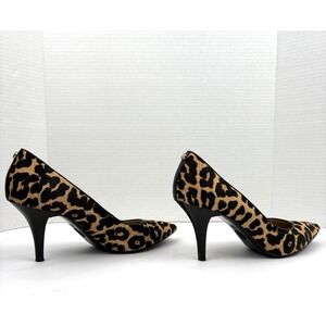 💙 Michael Kors Keke Leopard Calf Hair Pumps Women's 9 – Chic Glam